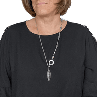 Orthocera Fossil Pendant Silver Necklace With Jasper Stones - Creative Jewelry by Marcia - Asymmetrical Jewelry - Timeless Jewelry